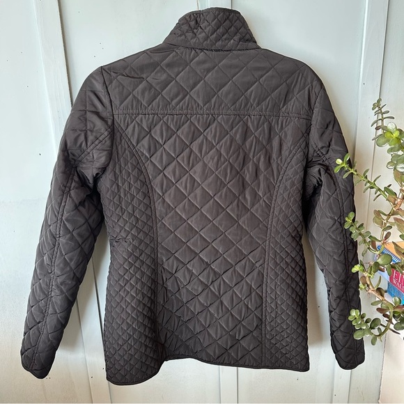 NWOT Michael Kors Womens Quilted Black Jacket Size Small Chain Link Lining - Picture 4 of 6